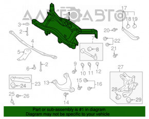 Bara spate pentru Subaru B9 Tribeca