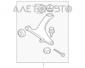 Рычаг нижний передний правый Subaru b9 Tribeca