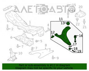 Maneta inferioară frontală stângă Subaru Outback 20- crăpată silentioasă