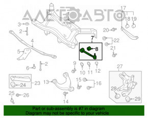 Maneta transversală cu sferă spate stânga Subaru B10 Tribeca