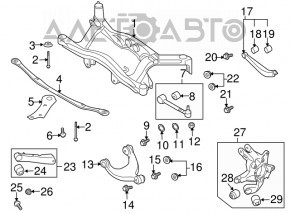 Maneta superioara spate stanga Subaru b9 Tribeca nou original OEM