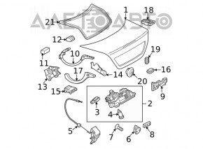 Ручка крышки багажника наружная Mercedes W211 02-09 keyless новый OEM оригинал