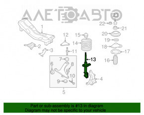 Amortizorul din față dreapta pentru Subaru B9 Tribeca