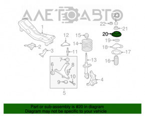 Suport amortizor față stânga Subaru B9 Tribeca nou aftermarket GSP