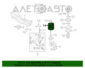 Arcul de suspensie din față dreapta Subaru B10 Tribeca