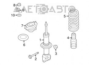 Amortizor spate stânga Subaru B10 Tribeca