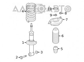 Amortizor spate dreapta Subaru Outback 20 - nou original