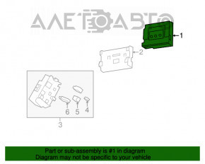 Modulul de control al caroseriei BCM Chevrolet Volt 11-15