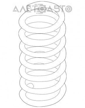 Arcul elicoidal din spate dreapta al Subaru B9 Tribeca