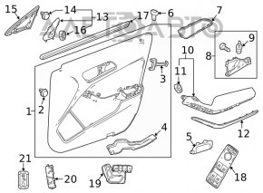 Mânerul ușii exterioare față stânga Mercedes CLA 14-19