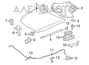 Mâner de deblocare a capotei de la Mercedes GLA 15-20 interior nou original OEM