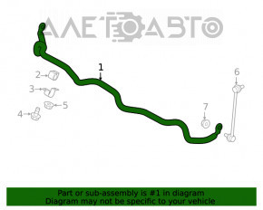 Stabilizatorul frontal al Subaru Outback 20-