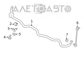 Bară stabilizatoare față dreapta Subaru Outback 20-