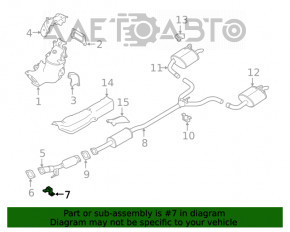 Suportul tubului de admisie Nissan Altima 19- fwd