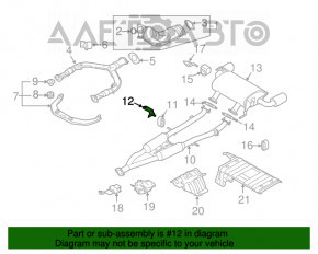 Кронштейн глушителя передний правый Infiniti G35 4d 06-09