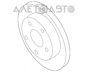 Placă de frână spate stânga GMC Terrain 10-17 20.0 mm