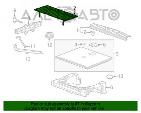 Partea din spate a portbagajului GMC Terrain 14.