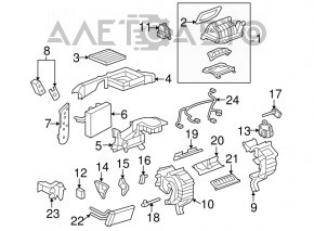 Ventilatorul de încălzire a aerului condiționat pentru Chevrolet Equinox 10-17