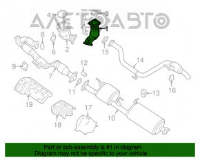 Катализатор задний Infiniti JX35 QX60 13-