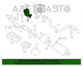 Catalizatorul frontal Infiniti JX35 QX60 13-