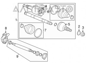 Suport arbore intermediar Chevrolet Impala 14-20 2.5