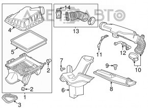 Tubulatura de aer pentru Chevrolet Malibu 13-15