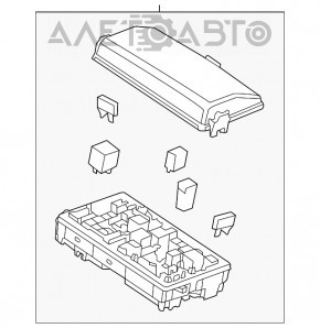 Блок предохранителей подкапотный Chevrolet Malibu 13-15 без pzev, в сборе