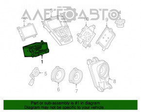 Магнитофон радио Chevrolet Equinox 10-17