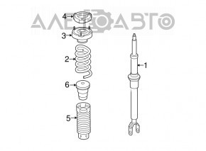 Arcul frontal stânga Mercedes W211 E350