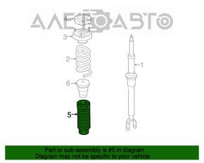 Capacul amortizorului din față stânga Mercedes W211 E350