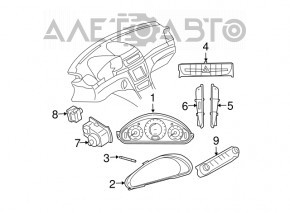 Tabloul de bord al Mercedes W211 E350 SUA