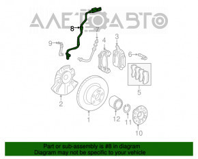 Датчик ABS передний правый Mercedes W211 rwd