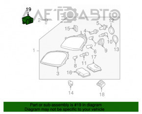 Блок управления наклона фар Mercedes W164 ML