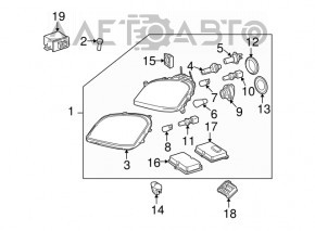 Блок управления наклона фар Mercedes W164 ML