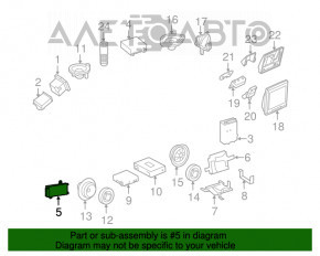 Amplificator subwoofer Mercedes X164 GL W164 ML W251 R