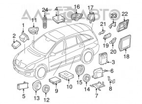 Amplificator subwoofer Mercedes X164 GL W164 ML W251 R