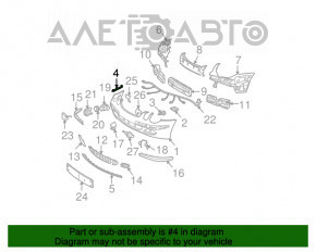 Suportul de bara fata stanga pentru Mercedes W211 pre-restilizare