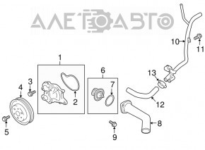 Pompa apa Subaru Forester 14-18 SJ 2.0 noua originala OEM