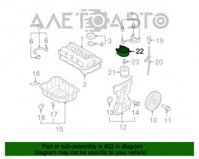 Corpul filtrului de ulei al motorului Hyundai Santa FE Sport 13-18 2.4 tip 1, 68mm