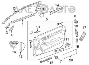 Кнопка открывания крышки багажника Mercedes CLA 14-19 облезла краска