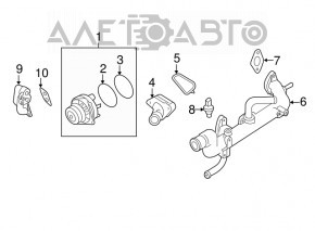 Corpul termostatului Infiniti JX35 QX60 13-