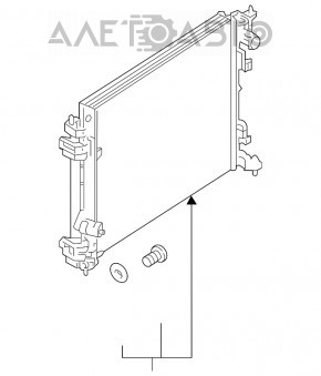 Radiatorul de răcire a apei pentru Nissan Rogue Sport 17-19