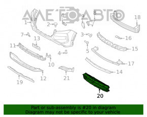 Deflectorul de grilă al radiatorului Nissan Rogue 21-23 construit în SUA