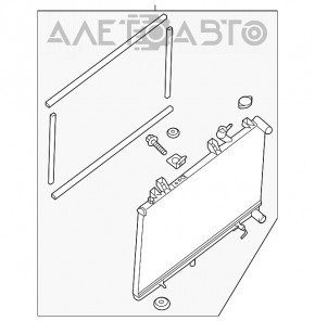 Радиатор охлаждения вода Infiniti JX35 QX60 13- новый неоригинал JG-PARTS