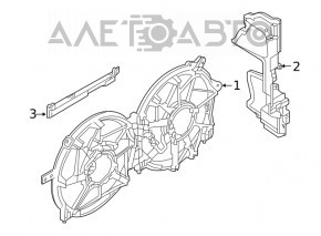 Motorul ventilatorului de răcire stânga Nissan Altima 19-