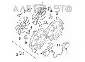 Motor ventilator racire stanga Infiniti G35 4d 06-09 nou original OEM