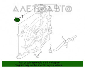 Rezistorul sistemului de răcire al modelului Nissan Rogue Sport 17-19