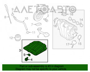 Поддон масляный Hyundai Veloster 12-15 1.6