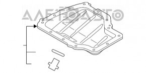 Поддон масляный HYUNDAI SONATA 15-19 1.6т новый OEM оригинал