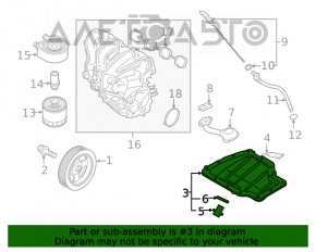 Поддон двигателя HYUNDAI SONATA 15-19 1.6т